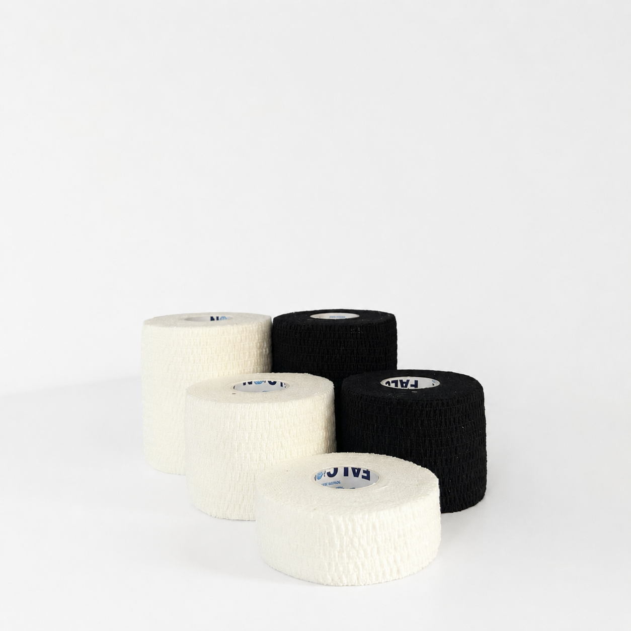 Falcon Corip Cotton Flexible Cohesive Bandage - "Black/White"
